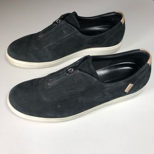 Women's Ecco Soft 7 Zip Leather Suede Sneaker